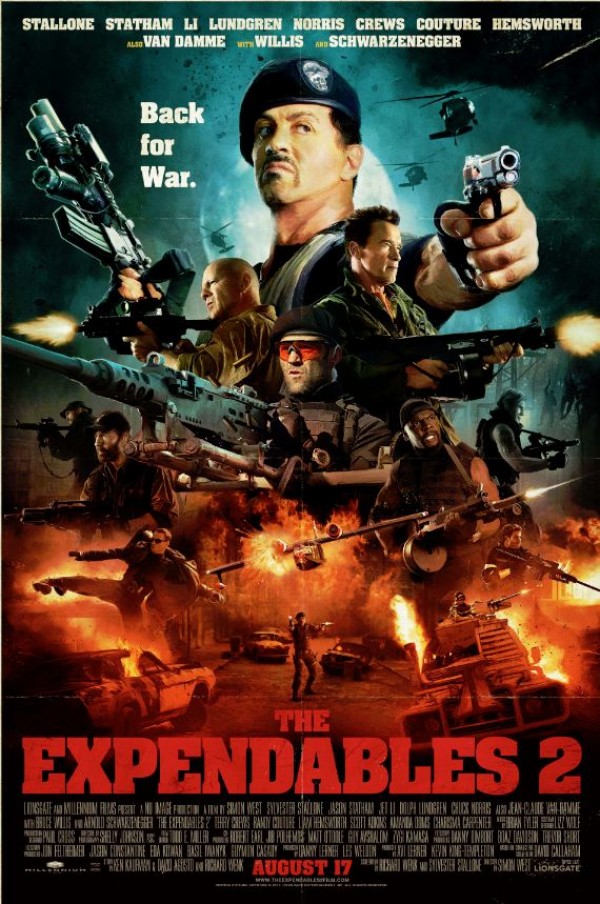 The Expendables 2 Comic Con Movie Poster