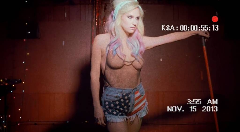 Ke $ha plays a stripper in official Dirty Love music video.