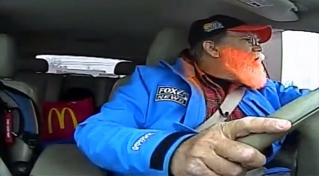 Video Fox News reporter caught at a DriveThru live on air